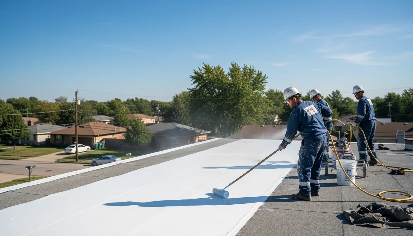 Commercial roof coating in New Cambria, KS near me